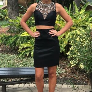 Mac Duggal Designer Homecoming Dress Two-Piece